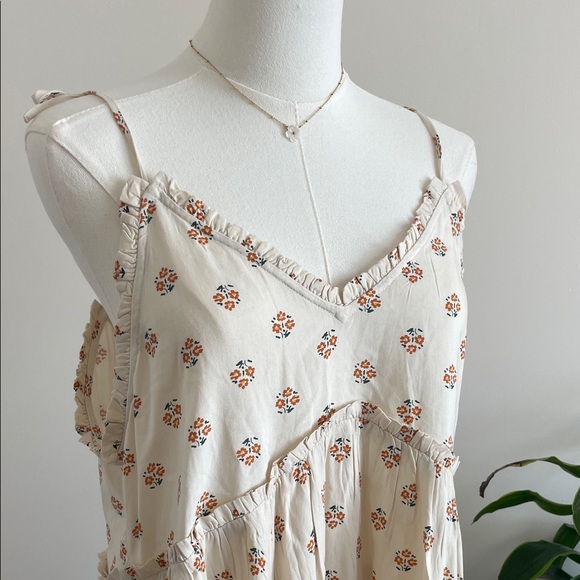 Patrons of Peace Cream Floral Mini Sundress - Picture 2 of 5